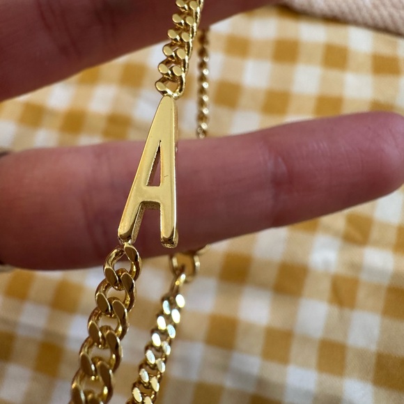 Gorjana Accessories - Gorjana Gold Bracelet with A Initial